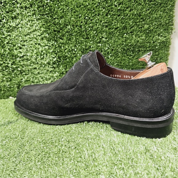 Cole Haan Studio Black Suede Derby Lace Up Italian Made Dress Shoes Mens 10.5 D main image 8
